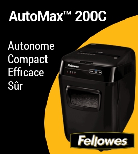 Destructeur automatique AutoMax 200C de Fellowes